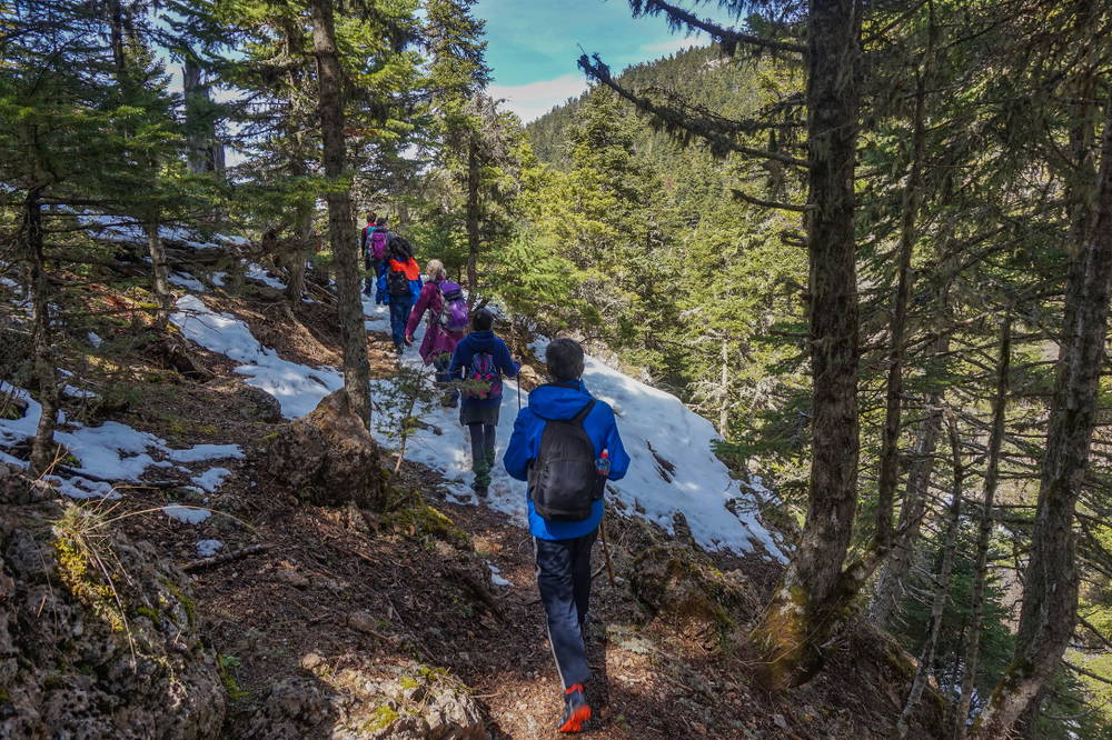 Faire de la randonnée en Grèce en hiver