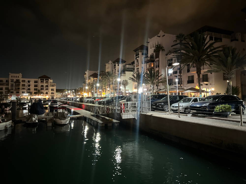 Marina d'Agadir le soir